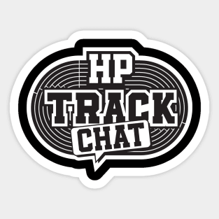 HP TRACK CHAT MERCH black logo Sticker